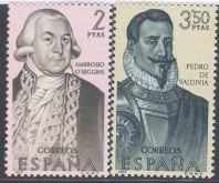 1969, Stamps of Spain, Set of 2 Stamps, Sc.No: 1587-1588.