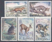 1972, Stamps of Spain, Set of 5 Stamps, Sc.No: 1729-1733.