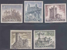 1968, Stamps of Spain, Set of 5 Stamps, Sc.No: 1538-1542.