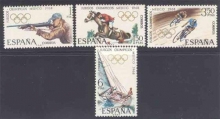 1968, Stamps of Spain, Set of 4 Stamps, Sc.No: 1543-1546.