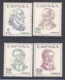 1967, Stamps of Spain, Set of 4 Stamps, Sc.No: 1500-1503.