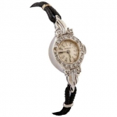 Wittnauer, USA, 14K Ladies Watch With 22 Diamonds.