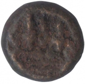 Copper Kasu Coin of Madurai Nayaks of Mangamma of Srivira Script.