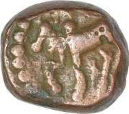 Copper Quarter Kakani Coin of Ganapati Naga of Nagas of Padmawati.