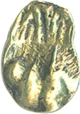 Debase Gold Fanam Coin of Konkona of Silharas.