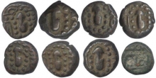 Billon Drachm Coins of Gadhaiya Derivative Coinage. 