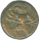 Copper Kasu Coin of Vijayanagar Empire of Sadashivaraya.