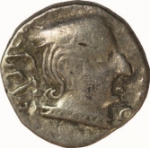 Silver Drachma Coin of Western Kshatrapas of Rudrasena II. 