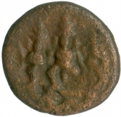 Copper coin of Madurai Nayak of Mangamma.