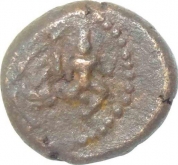 Copper Kasu Coin of Mangamma of Madurai Nayaks.