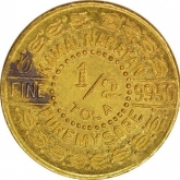 Gold Half Tola Token of Indian States.