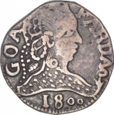 Silver Pardao Coin of Maria I of Goa of Indo Portuguese.