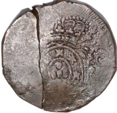 Copper Tanga (60 Reis) of Joao of India-Portuguese of Goa.