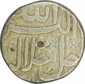 Silver One Rupee of Akbar of Ahmadabad Mint of Farwardin Month.