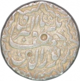 Rare Silver One Rupee Coin of Jahangir of Lahore Mint of Shahrewar Month.