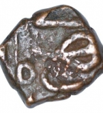 Copper Half Falus Coin of Shahjahan of Ujjain Mint.