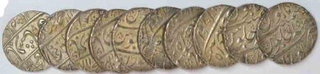 10 Silver Rupee of Coins of Muhammad Shah of Kora Mint in Beautiful Condition