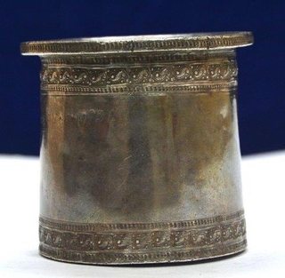 Silver Panch Patra (Glass).