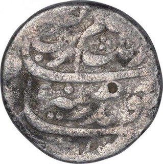 Silver One Rupee Coin of Aurangzeb of Tatta Mint.