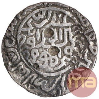 Silver Tanka Coin of Shams-ud-din Ilyas Shah of Bengal Sultanate.