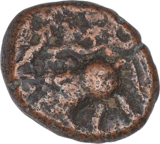 Copper Kasu Coin of Krishnadevaraya of Tuluva Dynasty of Vijaynagar Empire.