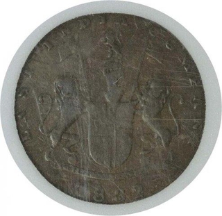 Copper One Fourth Anna Coin of Bombay Presidency.