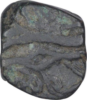 Copper One Kaserah Coin of Kashmir Sultanate.