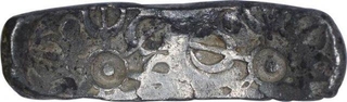 Rare Silver Punch Marked Bent Bar of Gandhara Janapada.