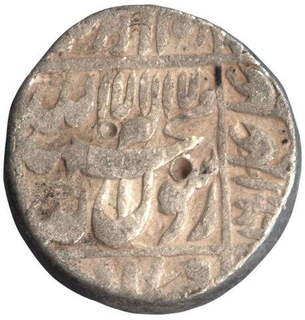 Silver One Rupee Coin of Shah Jahan of Lahore Mint.