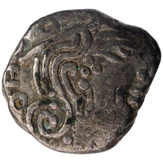 Silver Drachma Coin of Kumaragupta I of Gupta Dynasty.