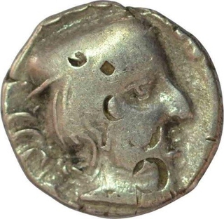 Silver Drachma of Damajadasri III of Western Kshatrapas.