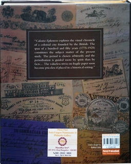 A Book On Calcutta Ephemera-Visual Imagery of a Colonial City (1775-1925) By Amit Roy.