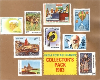 India Mint Stamp Year Pack of 1983 Issued By India Post.