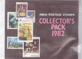 India Mint Stamp Year Pack of 1982 Issued By India Post.