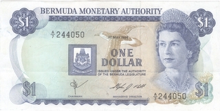 One Dollar Bank Note of Bermuda.