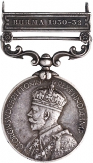 Silver Medal of Indian General Service of Burma.