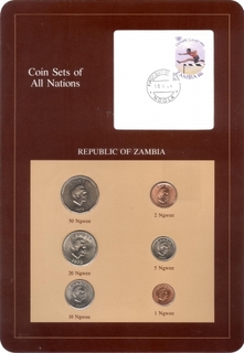 Coin of Set of All Nations of Republic of Zambia.