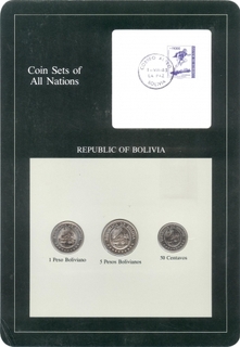 Coin Sets of All Nations of Republic of Bolivia.