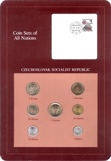 Coin Sets of All Nations of Czechoslovak Socialist Republic.