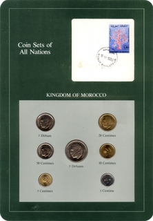 Coin Sets of All Nations of Kingdom of Morocco.