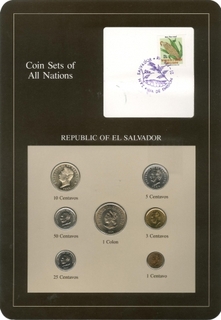 Coin Sets of All Nations of Republic of El Salvador.