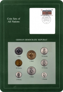 Coin Sets of All Nations of Democratic Republic of Germany.