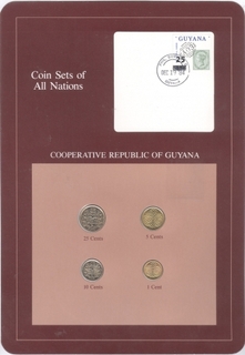 Coin Sets of All Nations of Cooperative Republic of Guyana.