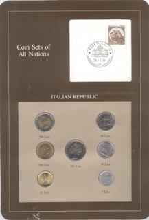 Coin Sets of All Nations of Italian Republic.