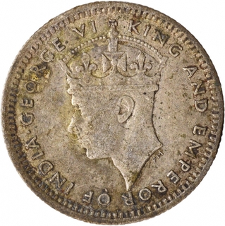 Silver Five Cents of King George VI of Malaya of 1945.