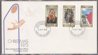 First Day Cover of Christmas of 1973.