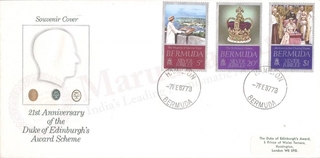 Bermuda First Day Cover of 1977 on Royal Family.