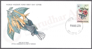 Grenada World Wildlife Fund First Day Cover of 1978 on Birds.