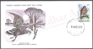 Grenada World Wildlife Fund First Day Cover of 1978 on Birds.