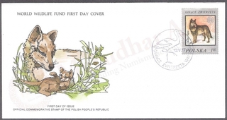 Poland World Wildlife Fund First Day Cover of 1977 on Wild Animals.